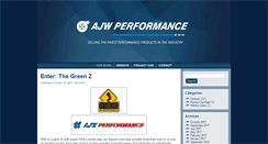 Desktop Screenshot of ajwperformanceproductsblog.com