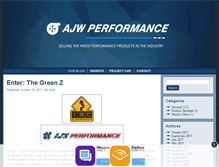 Tablet Screenshot of ajwperformanceproductsblog.com
